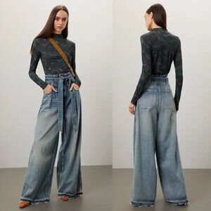 NWT New $188 Scotch & Soda High Rise Wide Leg Jeans Size 29/30